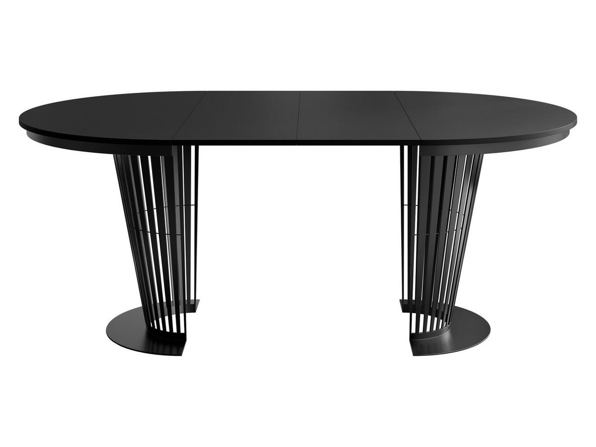 ESSTISCH Elantra 100 - Schwarz, Holzwerkstoff/Metall (100/100/76cm) - MIRJAN24