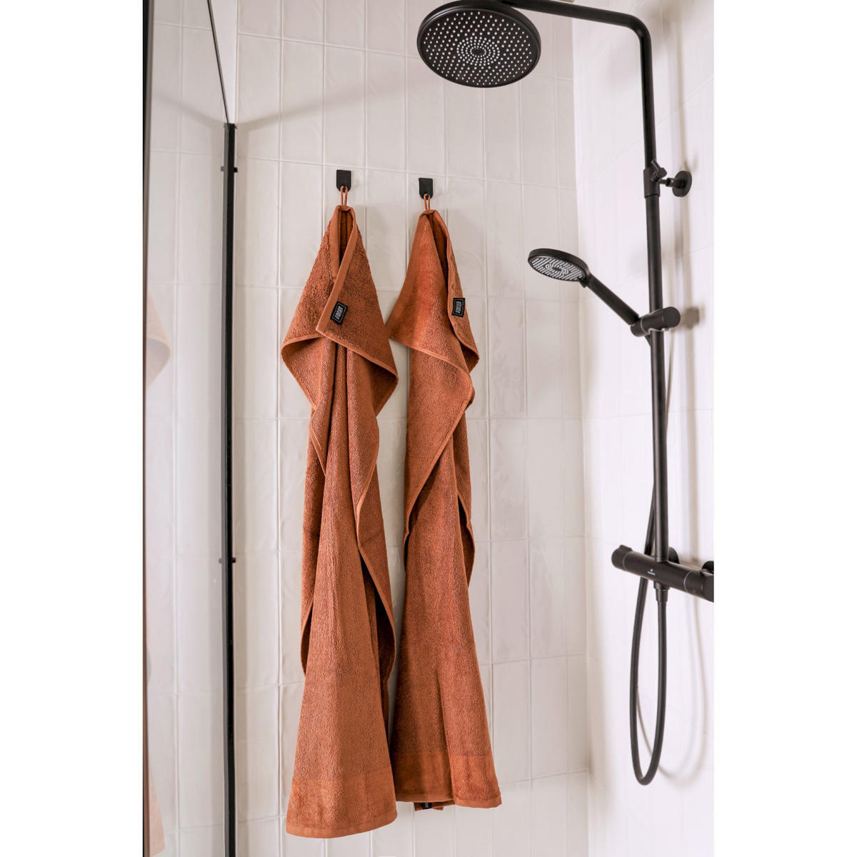 HANDTUCH SET SENSE 5tlg. - Rostfarben, Textil (50/100cm) - Schöner Wohnen