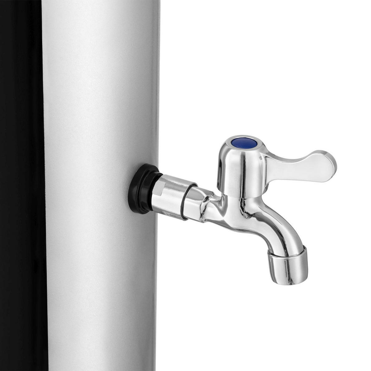 SOLARDUSCHE Victoria 40 Liter - Schwarz, Kunststoff (16/227/227cm) - Juskys
