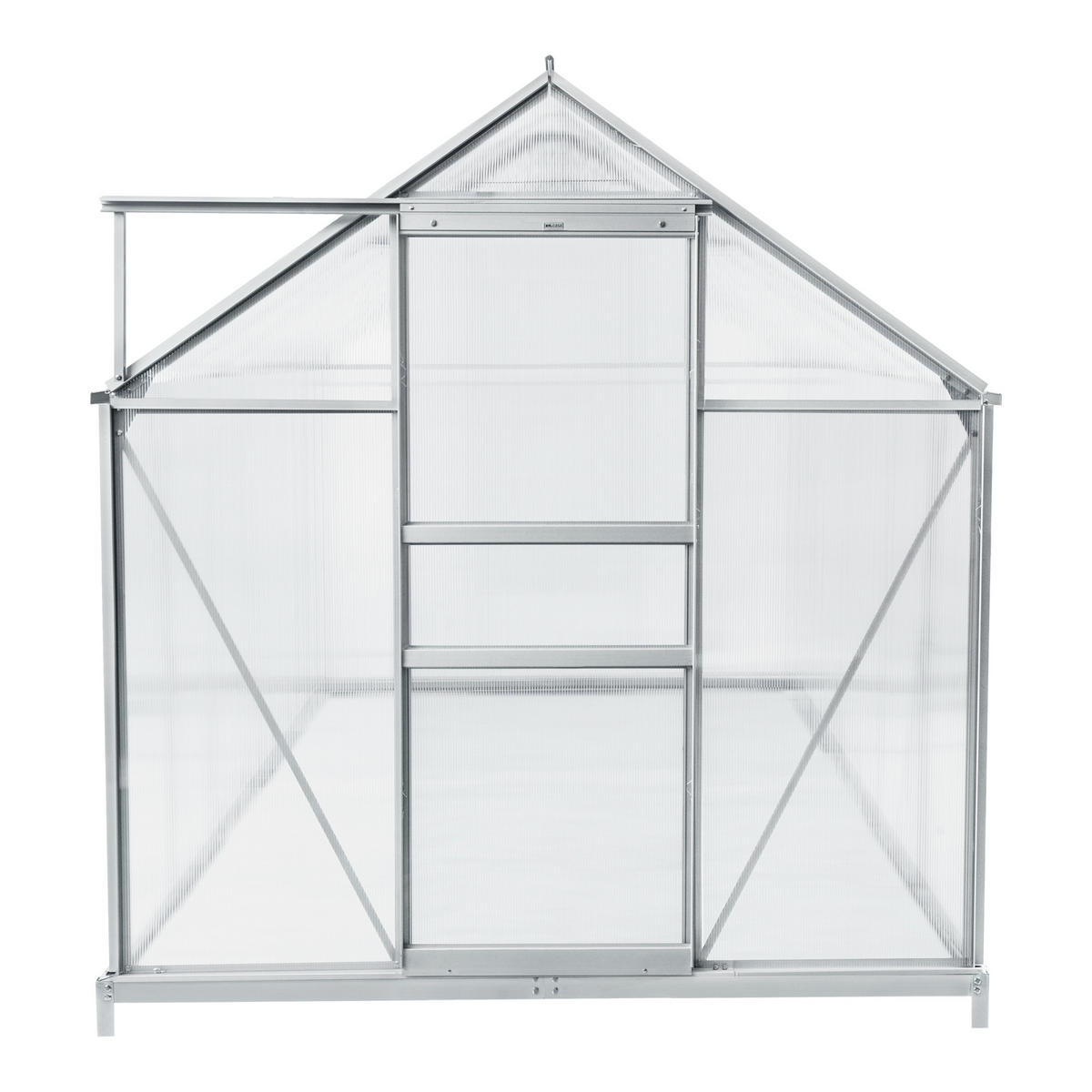 TREIBHAUS Oisterwijk - Transparent, Kunststoff/Metall (370/195/190cm) - [en.casa]