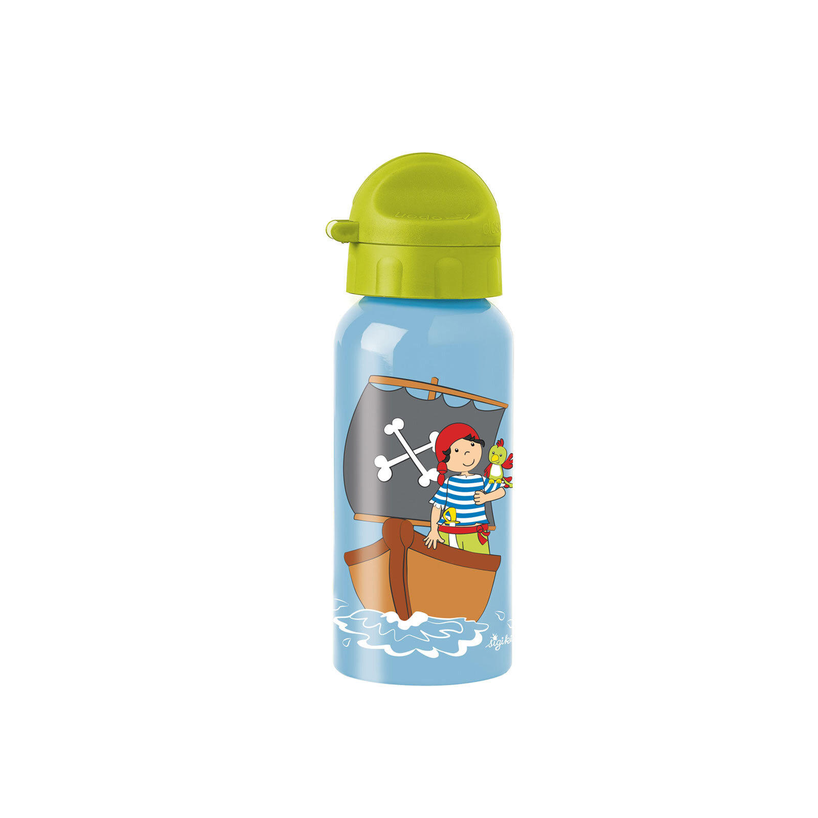EDELSTAHL-TRINKFLASCHE Sammy Samoa 400 ml - Blau, Kunststoff (0.4L) - Sigikid