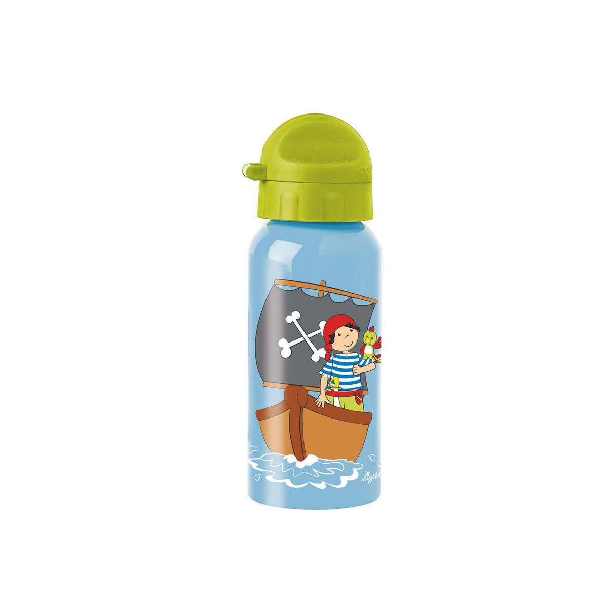 BROTDOSE + TRINKFLASCHE Sammy Samoa Insel, blau 2er Set - Dunkelblau, Kunststoff (1/1/1cm) - Sigikid