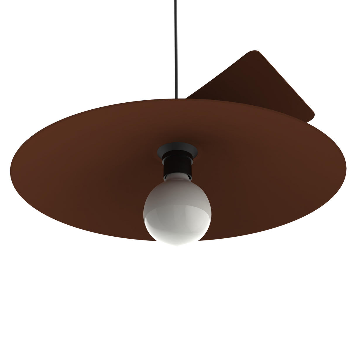 HÄNGELEUCHTE Miller D40 - Dunkelbraun, Metall (40/34/9cm) - Lumicom