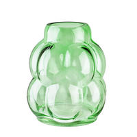 VASE Serenite Grün 16.5/16.5/18 cm Glas - Grün, Glas (18cm) - Mondex