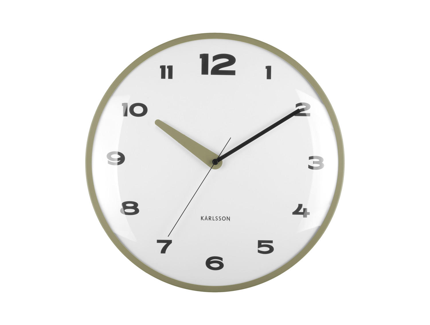 Karlsson Wanduhr Grün 40x1x40 cm