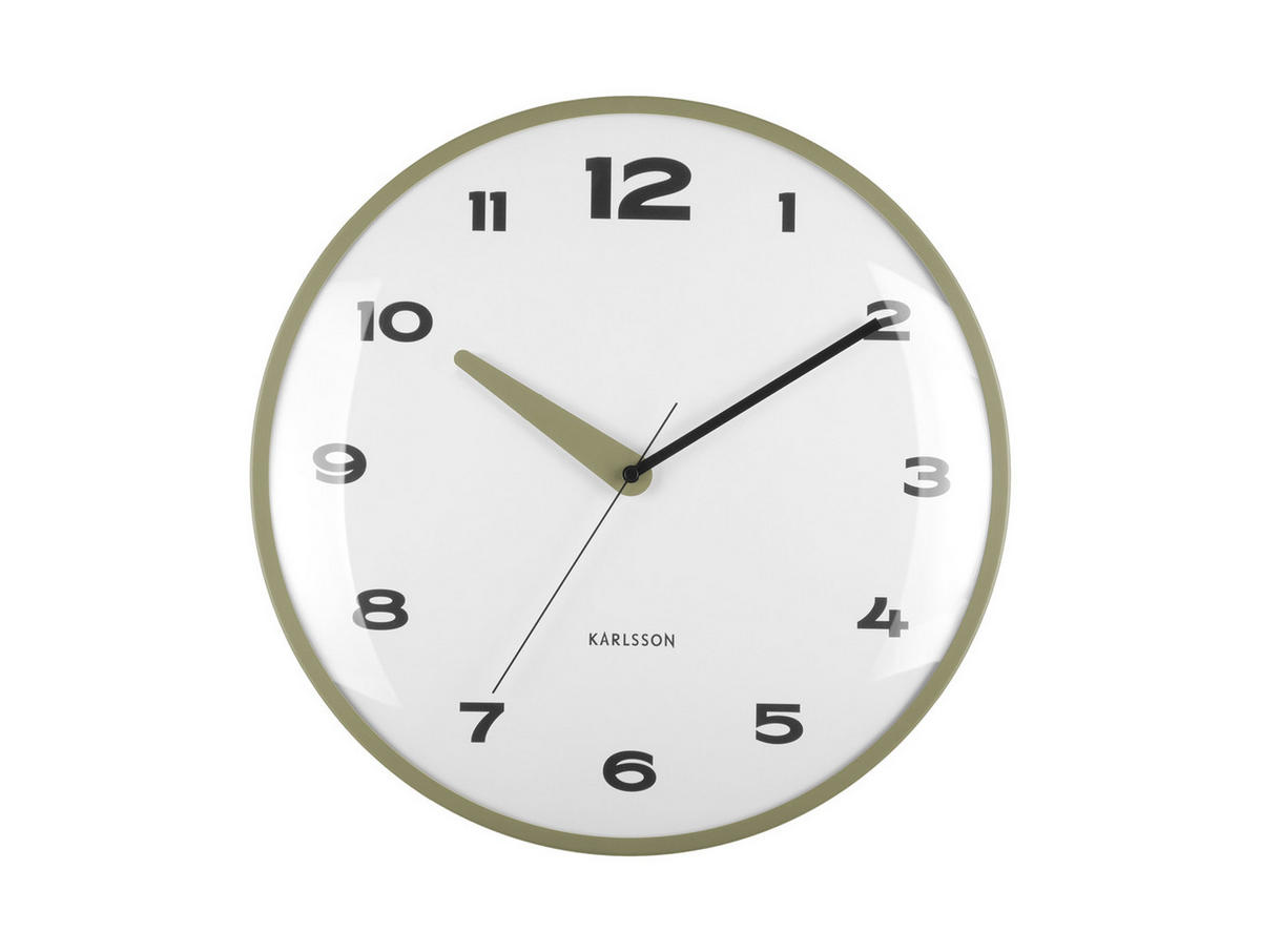 WANDUHR Brisk Dome Ø40 cm - Grün, Metall (40/1/40cm) - Karlsson