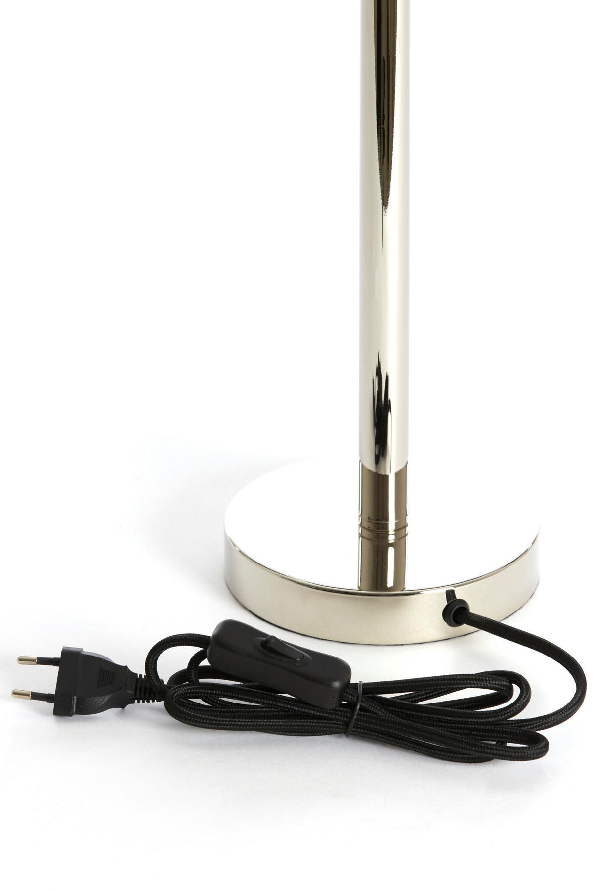 LAMPENFUSS Washington Silber Ø14/39,5 cm - Chromfarben, Metall (14/14/39.5cm) - Light & Living