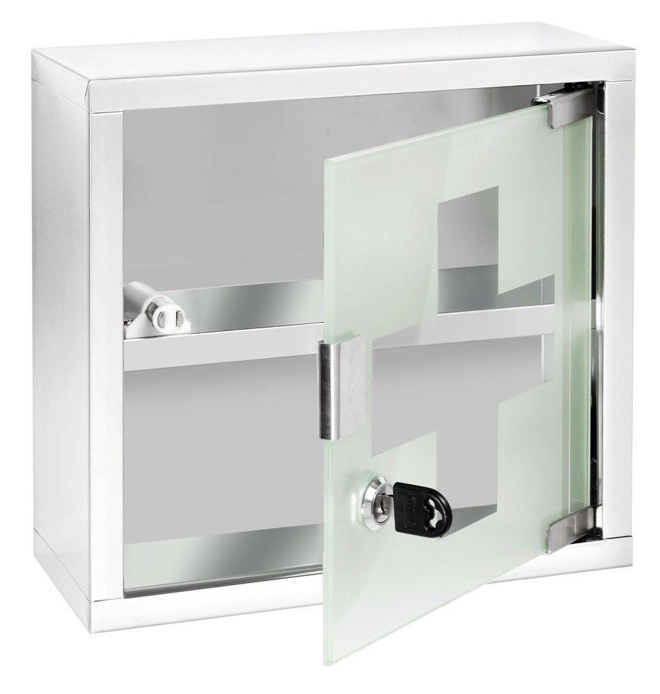 ERSTE-HILFE-SET 25/12/25 cm - Weiß, Metall (25/25/12cm)