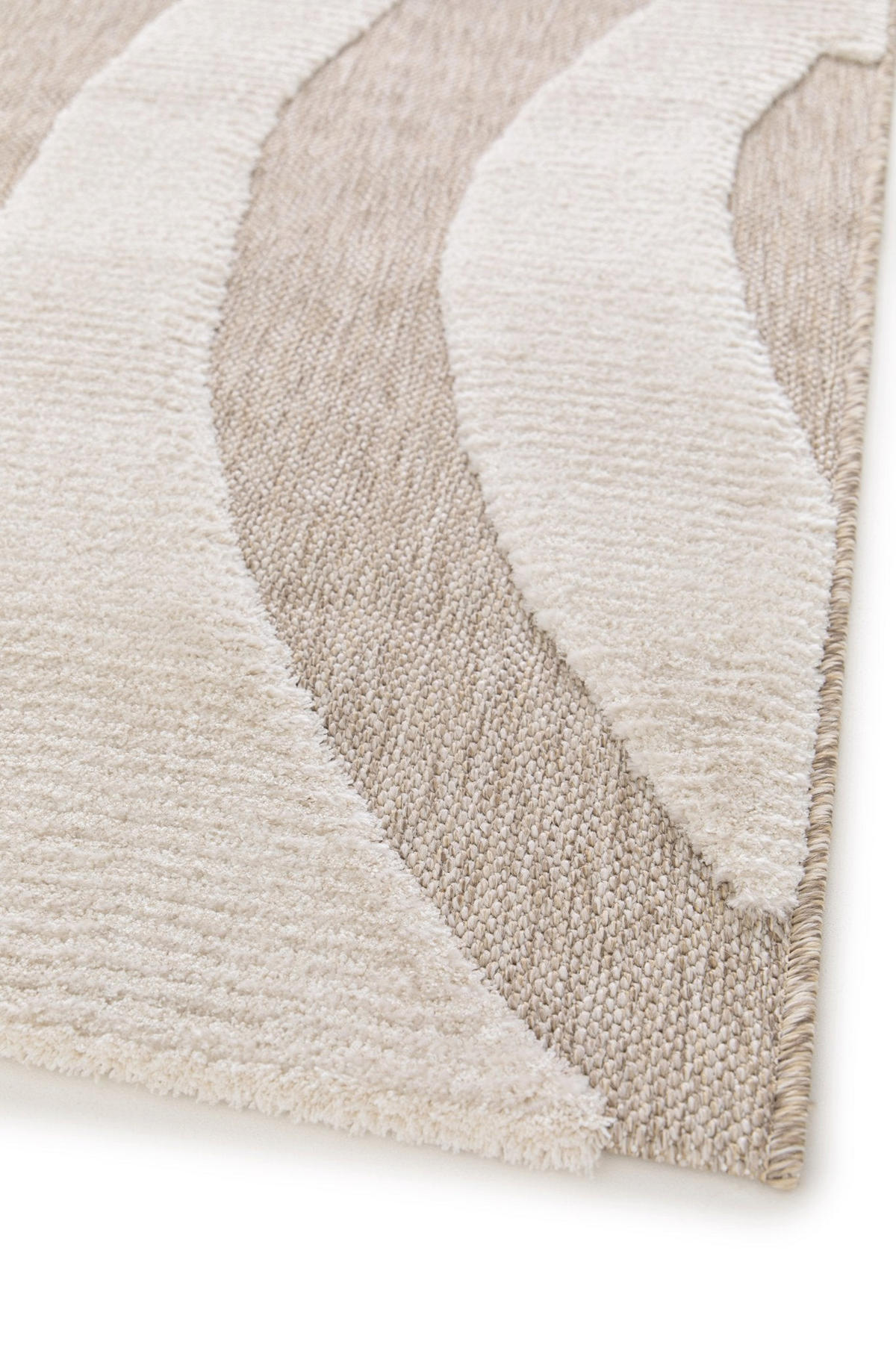 TEPPICH mit Reliefeffekt im japanischen Stil beige - Beige, Textil (200/290cm) - AFK Living