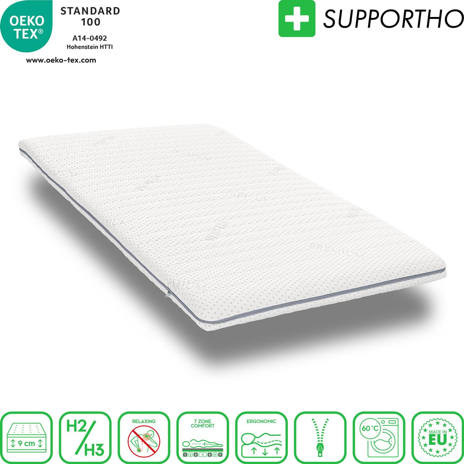 TOPPER Premium 90x200 cm - Weiß, Textil (90/200cm) - Supportho