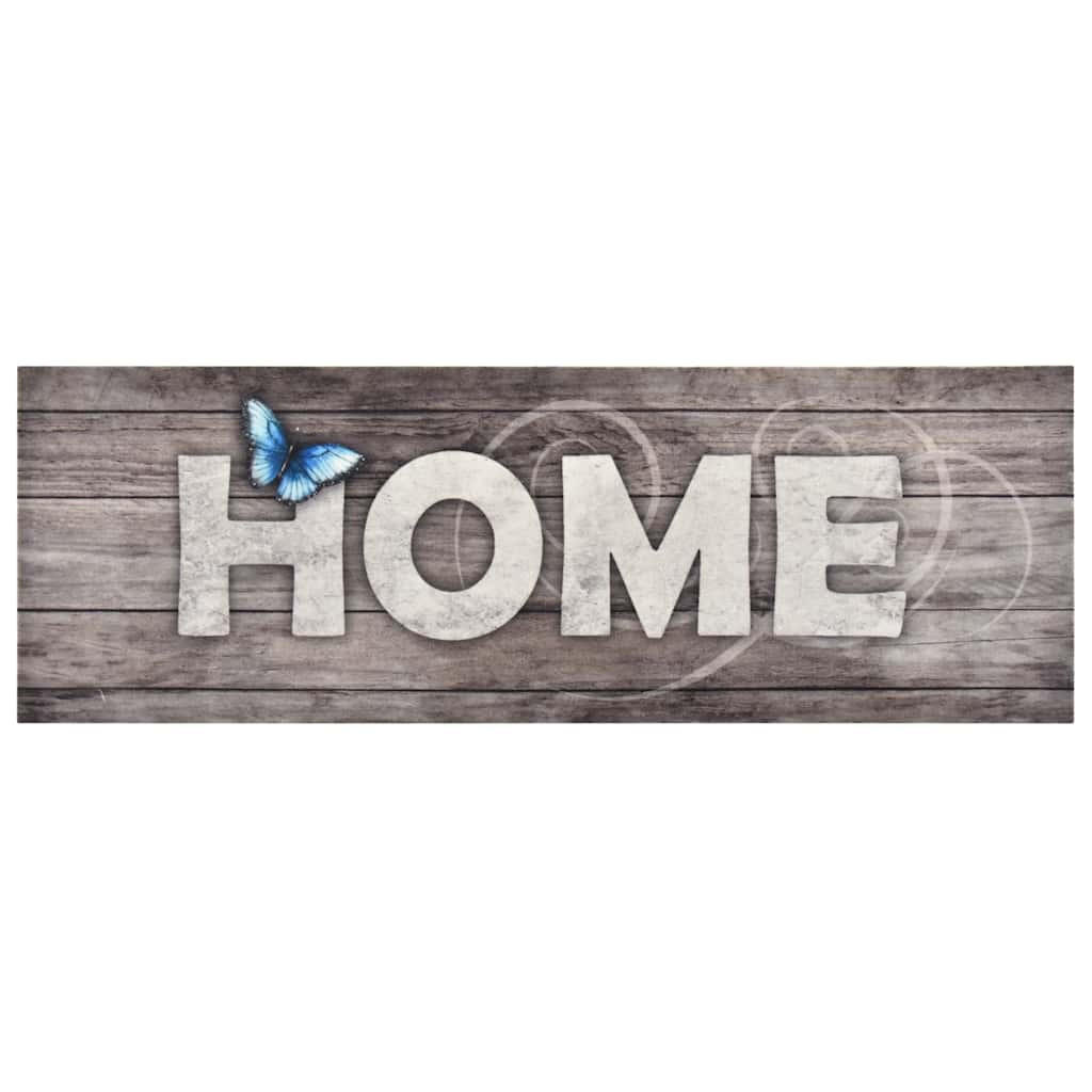 KÜCHENBODENMATTE Waschbar Home 60/180 Cm - Grau, Textil (60/180cm) - vidaXL