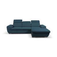 ECKSOFA - FRENSO - Rechts, Blau (Ronda 79) - Blau, Holzwerkstoff (281/183cm) - Möblo