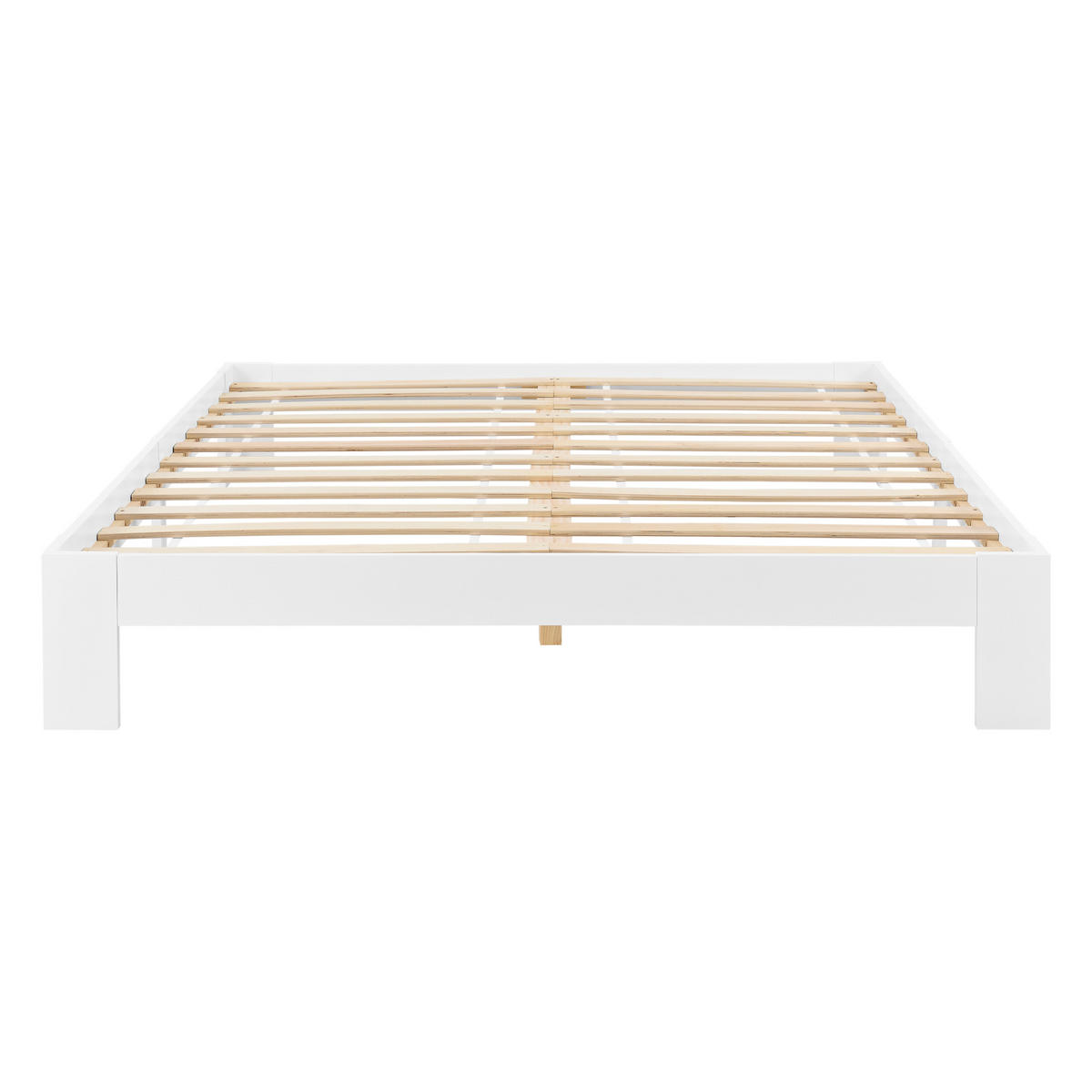 HOLZBETT Raisio - Weiß, Holz (160/200cm) - [en.casa]