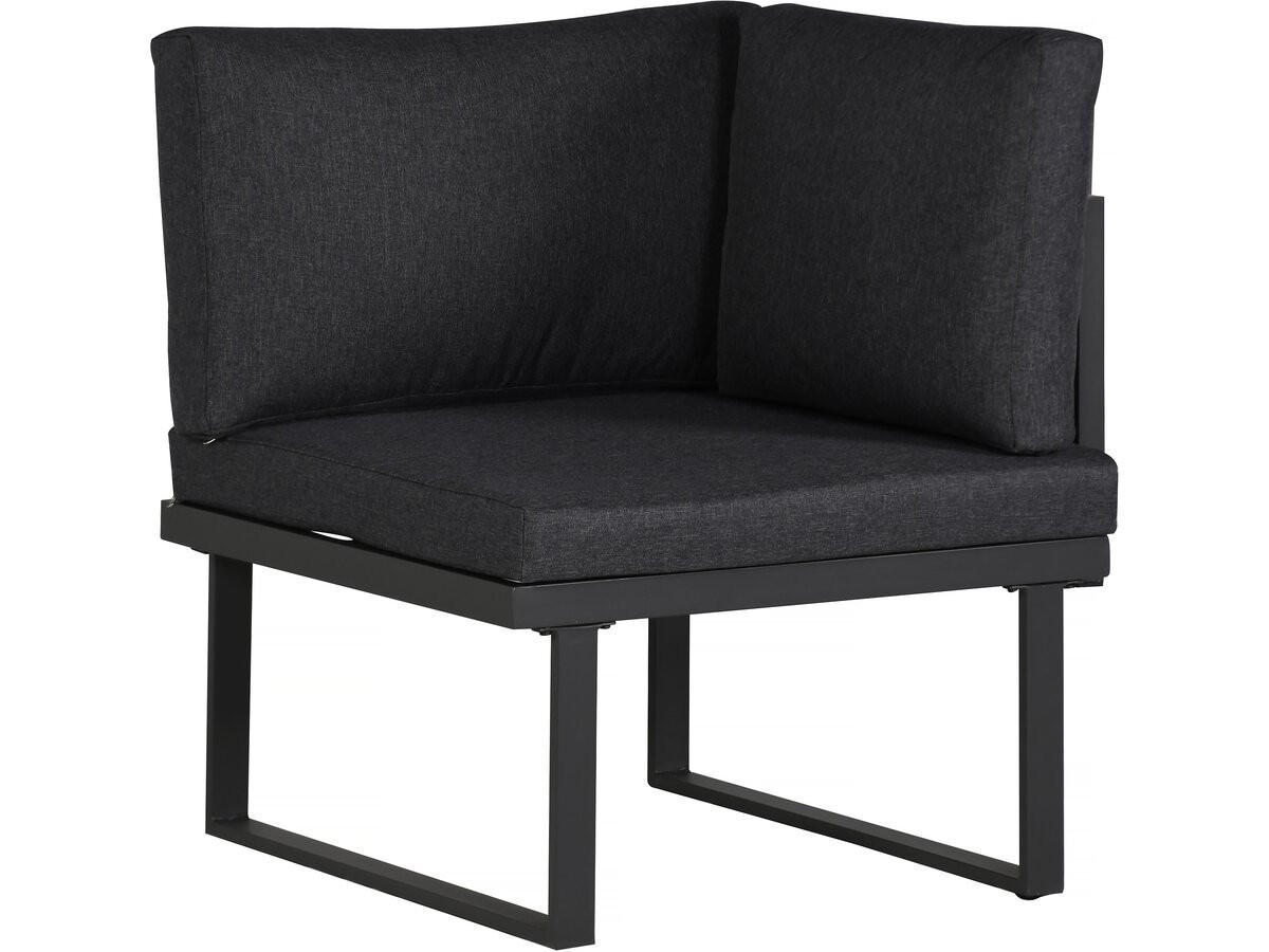 LOUNGEGARNITUR Fiora 5-Sitzer Grau - Grau, Metall - Habitat Garten