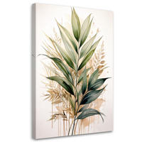 LEINWANDBILD Natur und Botanik 60x90cm - Grün, Textil (60/90cm) - Feeby