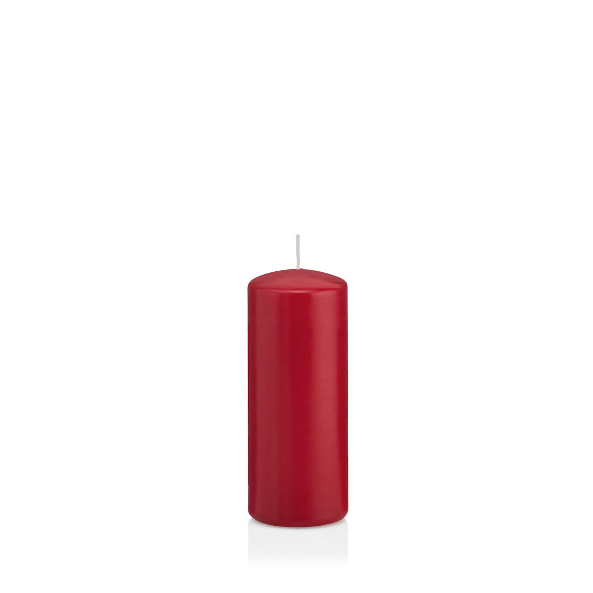 STUMPENKERZEN Altrot Ø 48 x 100 mm, 24 Stück - Dunkelrot, Paraffin (5/10cm) - Wiedemann Kerzen