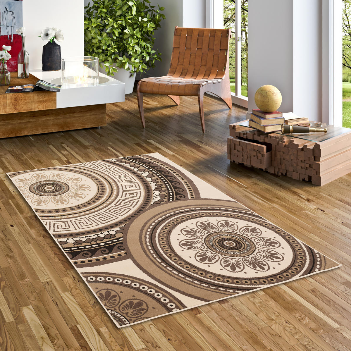 TEPPICH TRENDLINE MANDALA - Beige, Textil (120/170cm) - Pergamon
