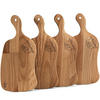 SCHNEIDEBRETT Holz Eiche geölt LIVO 4-tlg - Eichefarben, Holz (16/33cm) - KONSIMO®