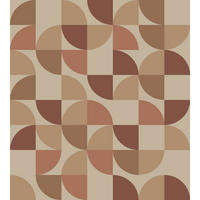 FOTOTAPETE geometrische Formen 250 x 279 cm - Braun, Papier (250/279cm) - ESTAhome