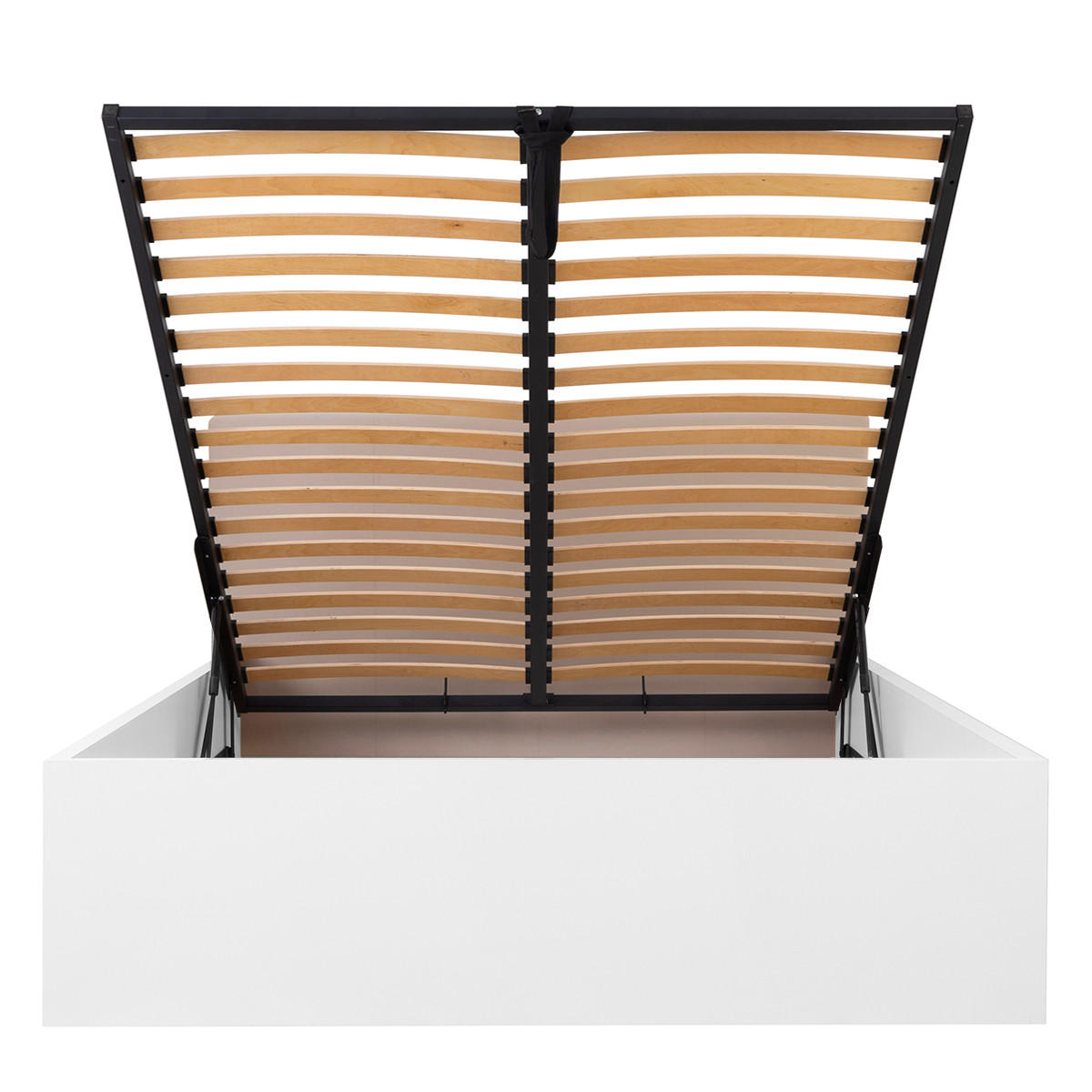 BOXSPRING POSTEL 140/200 Edwin Bílá a béžová - bílá, kompozitní dřevo (140/200cm) - Petits-meubles