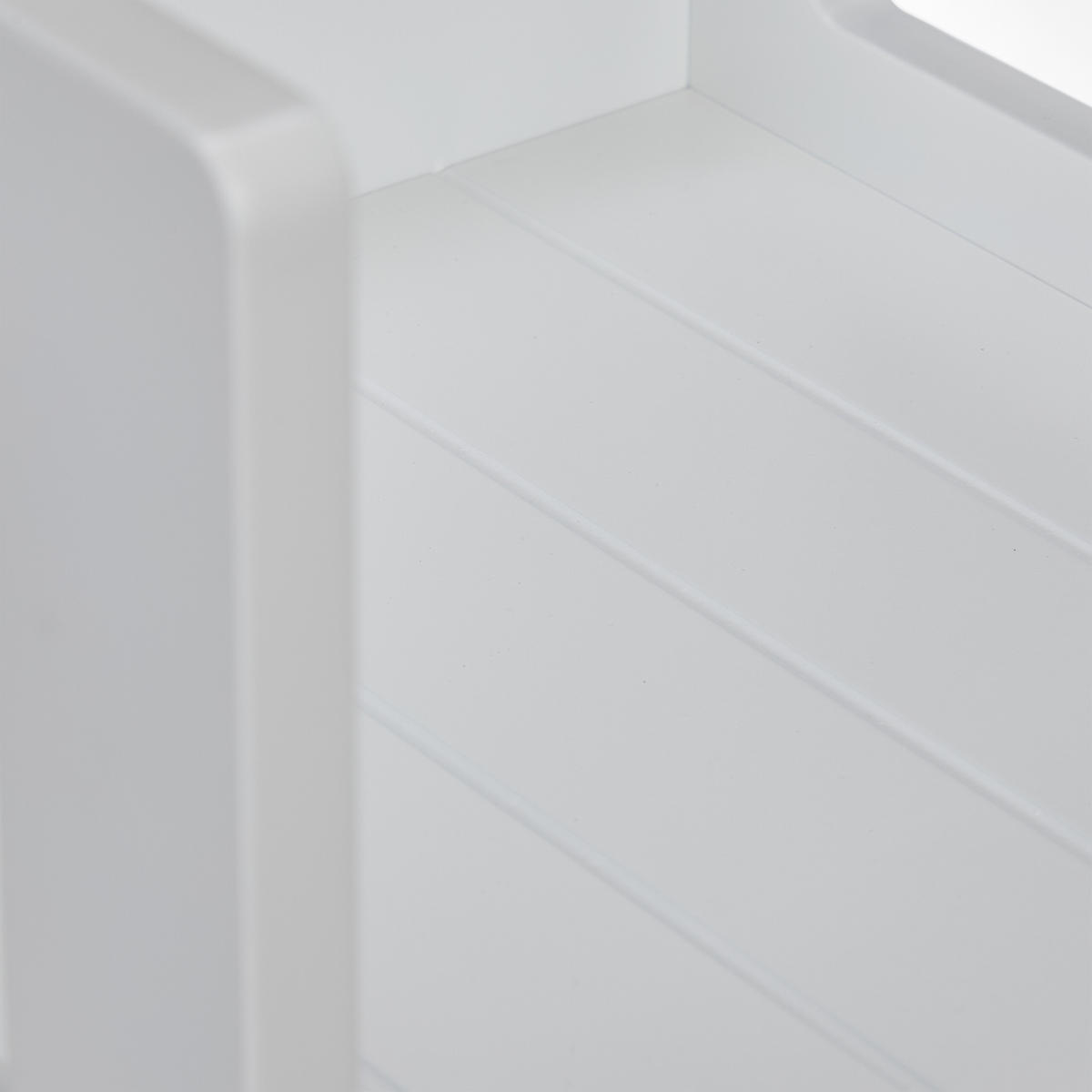 SITZHOCKER - Weiß, Holzwerkstoff (30/30/30cm) - Relaxdays