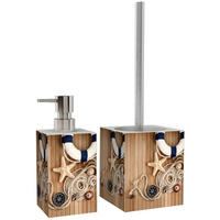 BADEZIMMER Set – Maritime - Beige, Kunststoff (7/17/7cm) - Sanilo