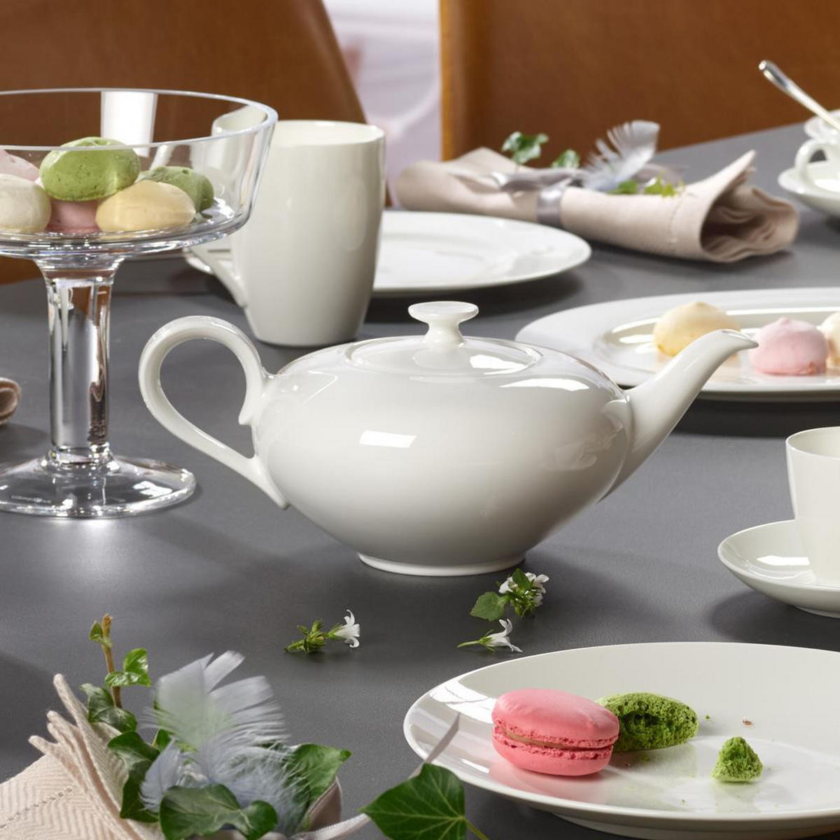 TEEKANNE Anmut weiß 1 l - Weiß, Keramik (1L) - Villeroy & Boch