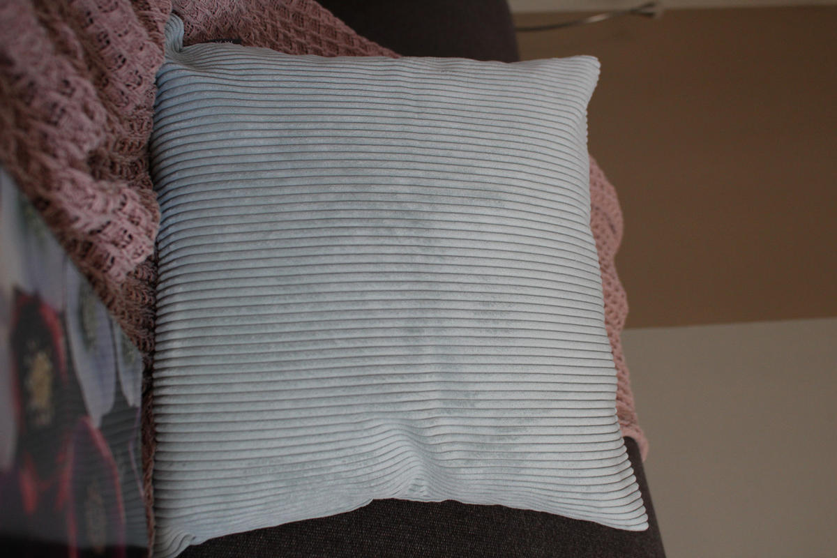 KISSENHÜLLE Inga Cord Look mint - Mintgrün, Textil (40/40cm) - Magma Heimtexx
