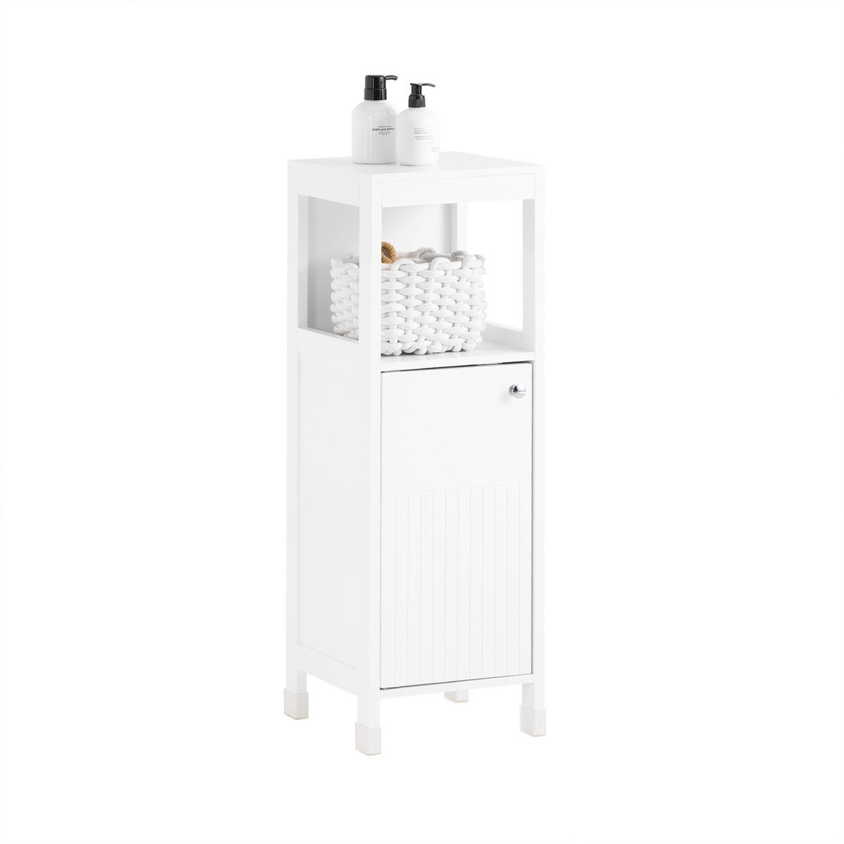 MIDISCHRANK Weiß - Weiß, Holzwerkstoff (30/89/30cm) - SoBuy