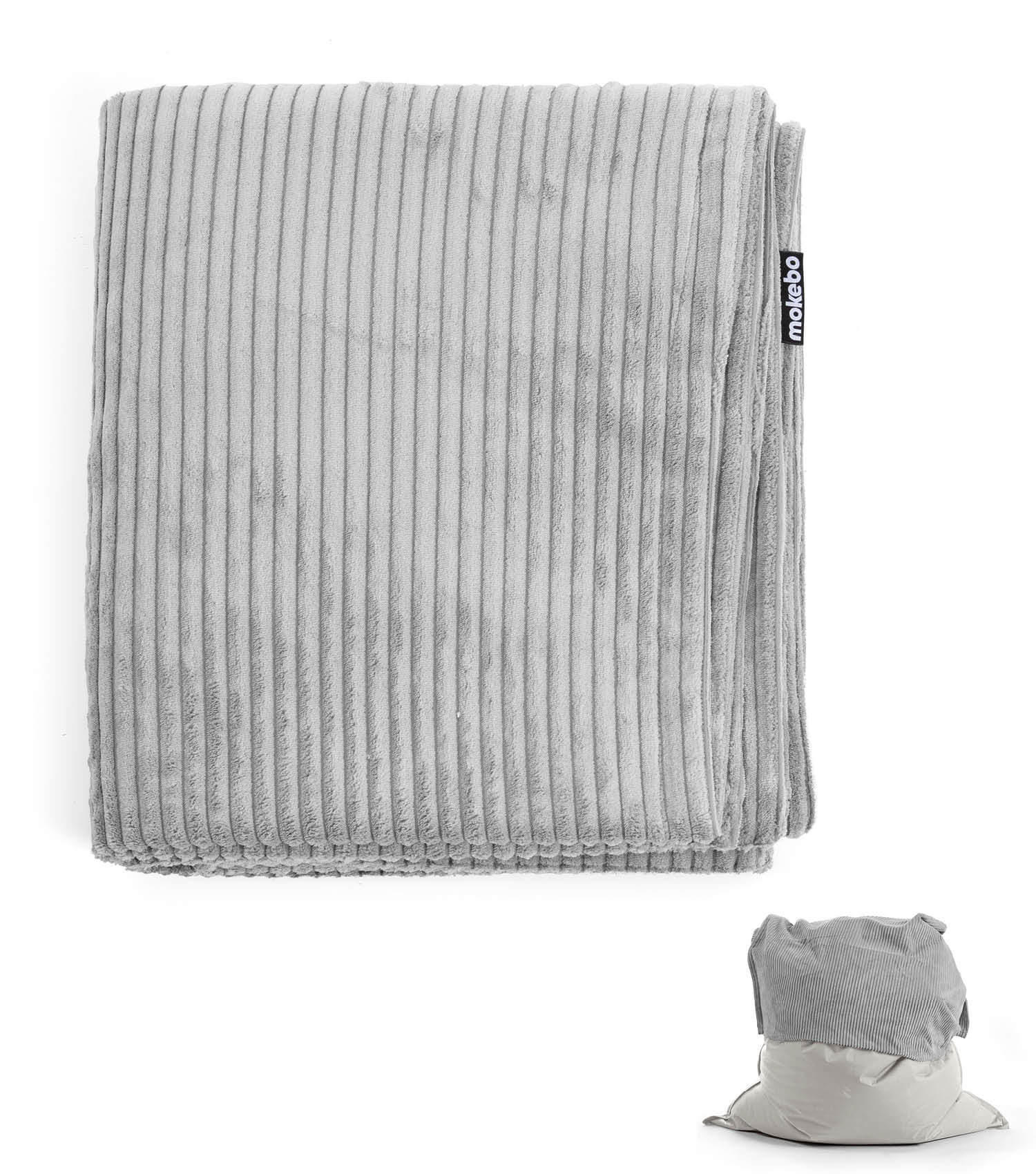 SITZSACK BEZUG Das Kuschel-Cover - Grau, Textil (130/20/170cm) - Mokebo