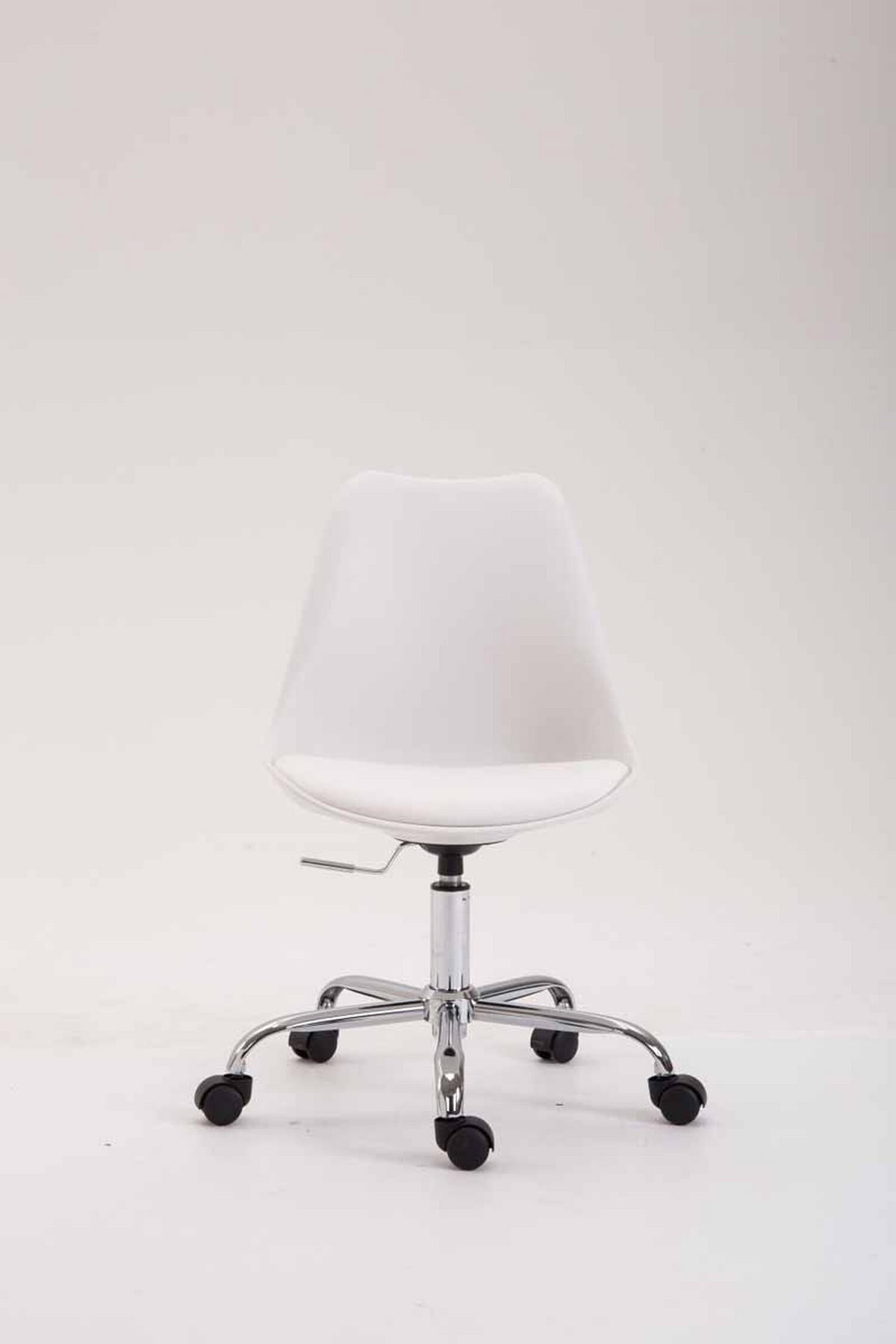 BÜROSTUHL Toulon, Kunststoff Weiß - Weiß, Textil/Metall (48/52/54cm) - TPFLiving