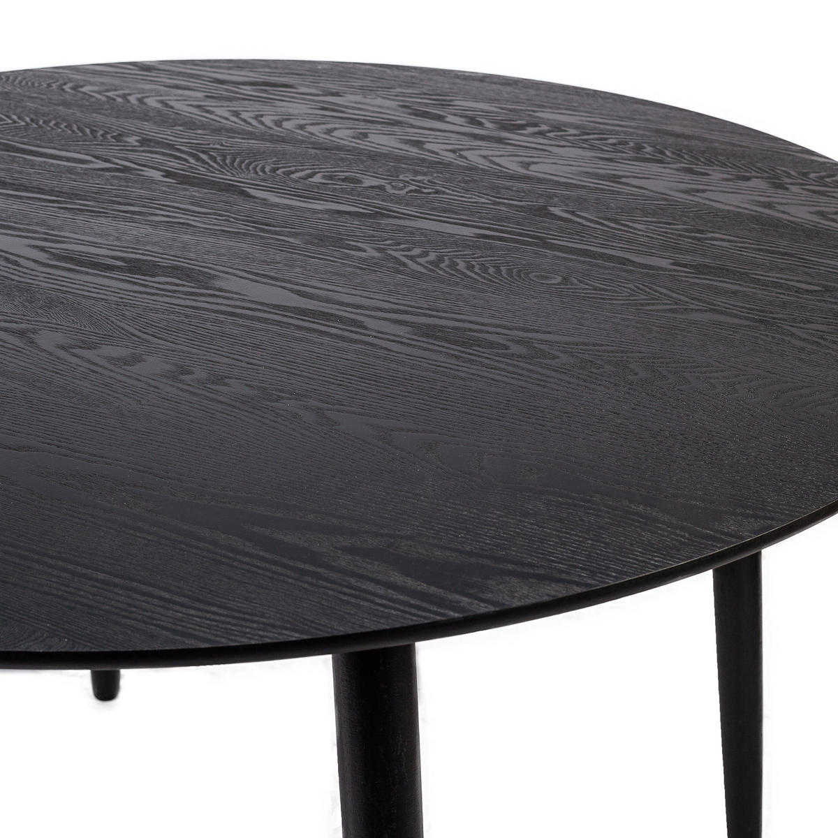 ESSTISCH Rund Schwarz 120 x 120 x 75 (cm) - Schwarz, Holz (120/120/75cm) - Nordlys