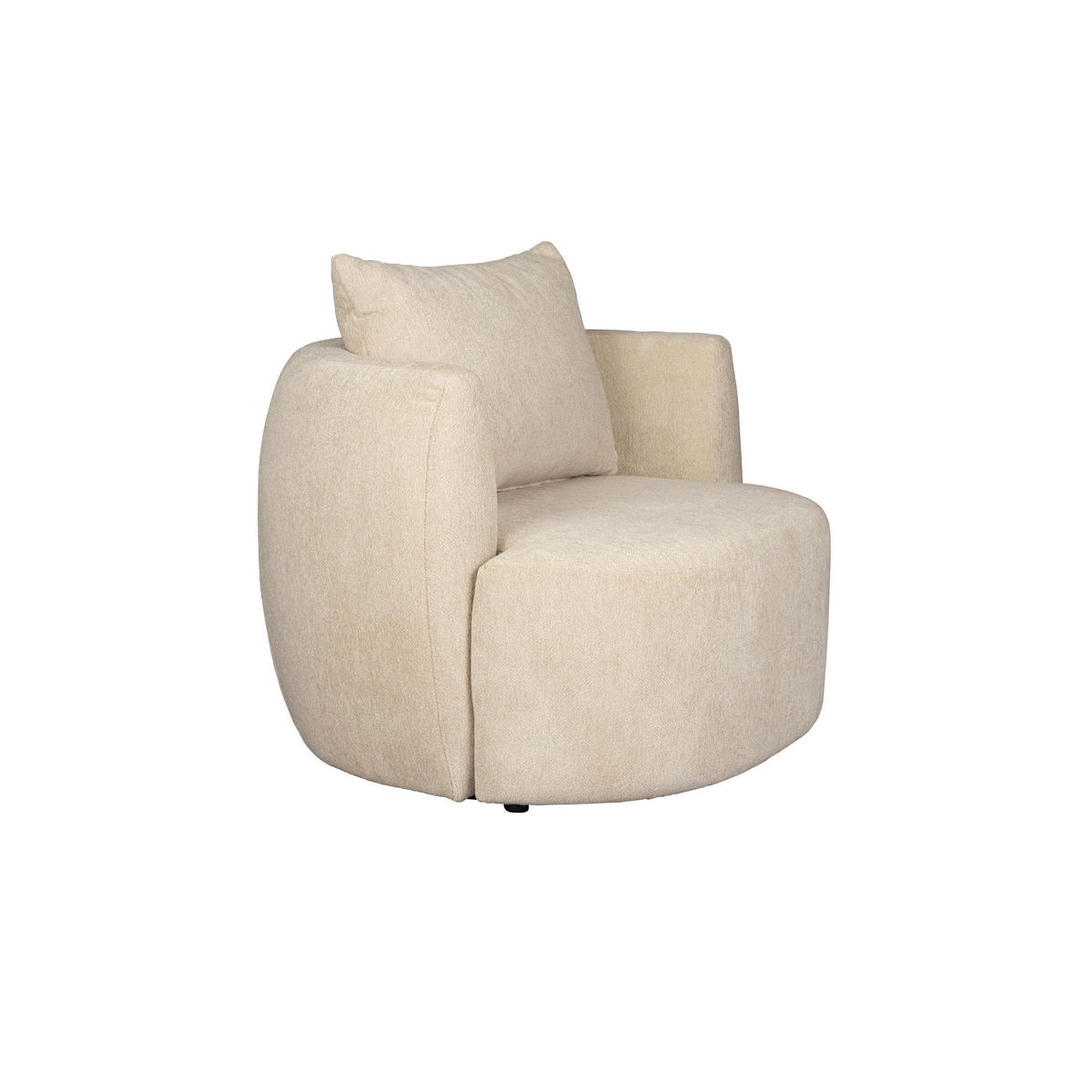 SESSEL Rocca Latte/ Beige - Beige/Creme, Textil (107/83/92cm) - Dutchbone
