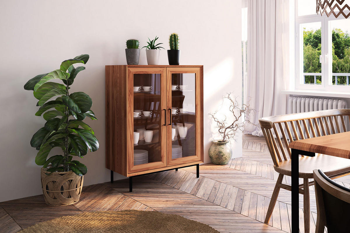SIDEBOARD LEON Kernbuche - Kernbuche, Holz (97/125/45cm) - byoak