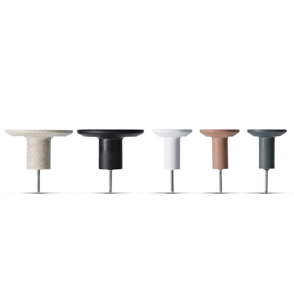 WANDHAKEN 5er-Set - Multicolor, Kunststoff (15.5/9.8/20cm)