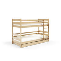 ETAGENBETT SIMBA mit Bettkasten 80x190 cm Kieferfarben - Kieferfarben, Holz (80/190cm) - MASSENO