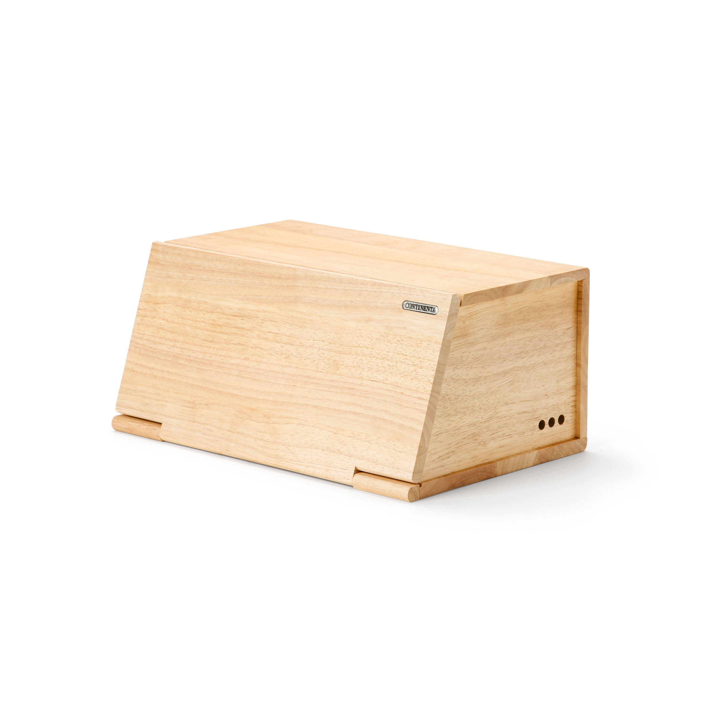 BROTKASTEN, Gummibaumholz, 40 x 26 x 18.5 cm - Braun, Holz (26/18.5/40cm) - Continenta