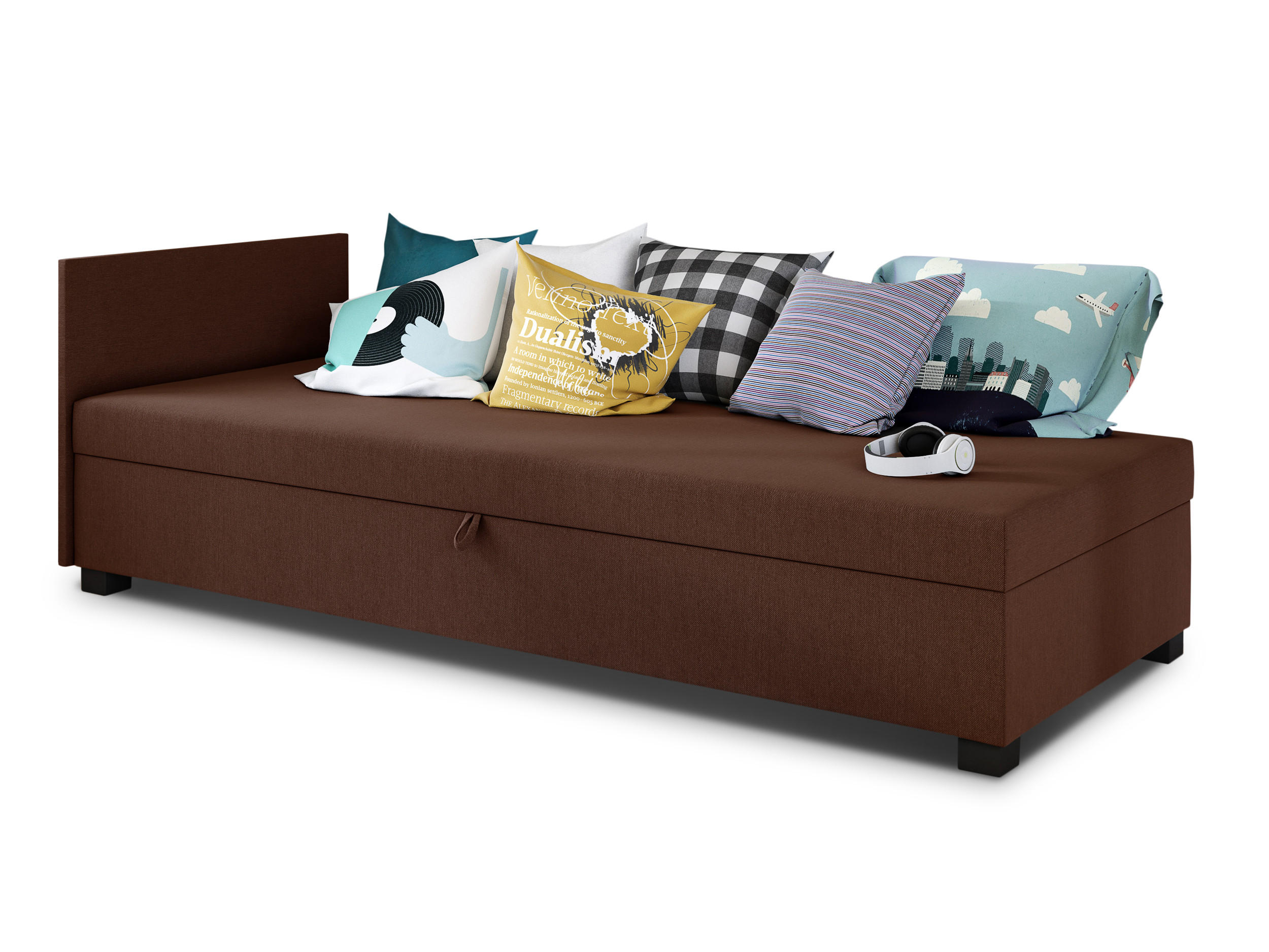 XXXLutz Schlafsofa Braun 197x66x80 cm