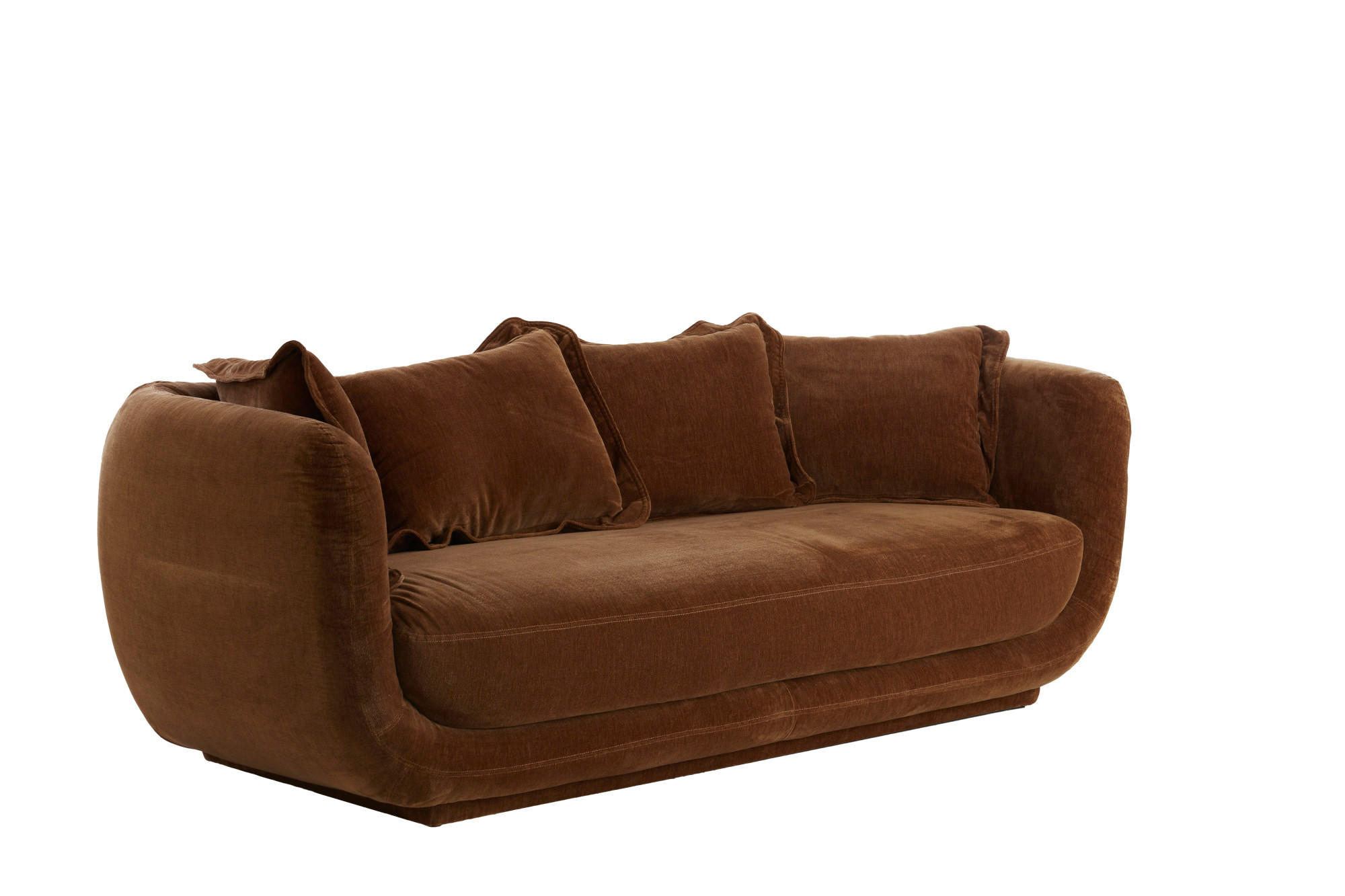 BANK Braila Grün 236/105/80 cm - Braun, Holz (105/80/236cm) - Light & Living