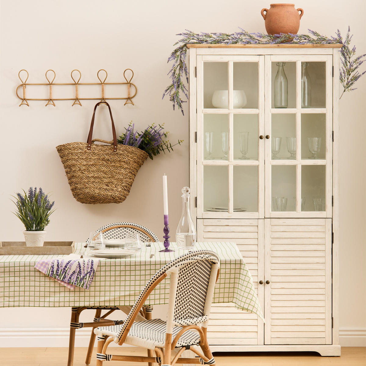 LAVENDEL Lavid 22/22/35 cm - Violett, Kunststoff (35cm) - Atmosphera Createur d´interieur