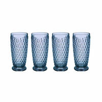 LONGDRINKGLÄSER Boston Coloured Blau 400 ml 4er Set - Blau, Glas (0.4L) - Villeroy & Boch