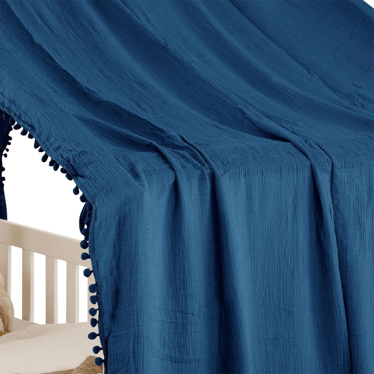 BETTHIMMEL FÜR HAUSBETT LIAN blau - Blau, Textil - IDIMEX