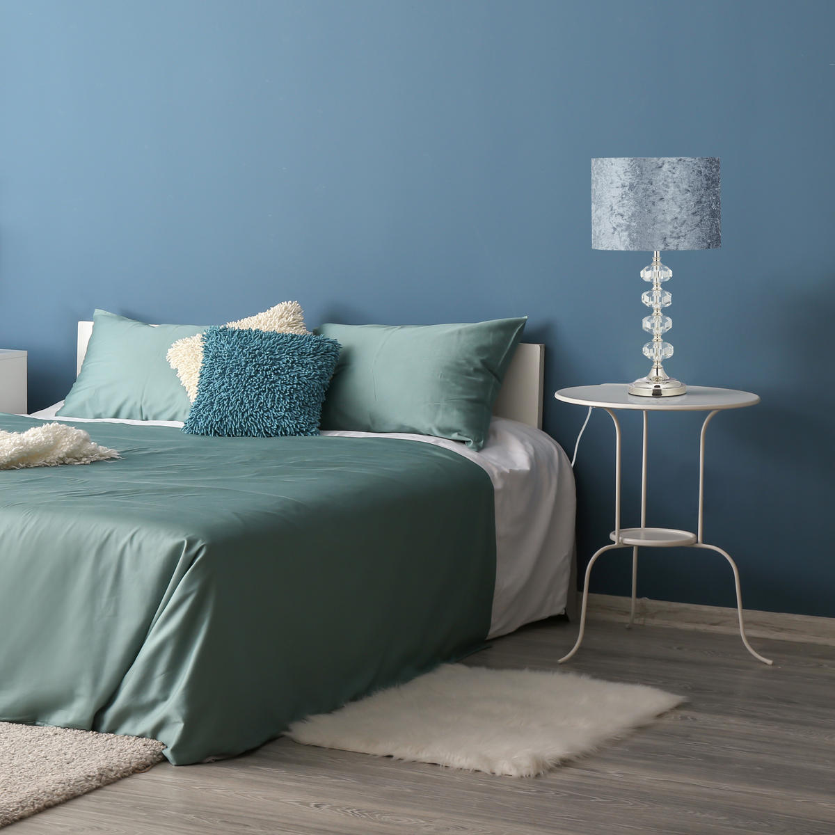 TISCHLEUCHTE - Multicolor, Glas/Textil (26/26/48cm) - Relaxdays