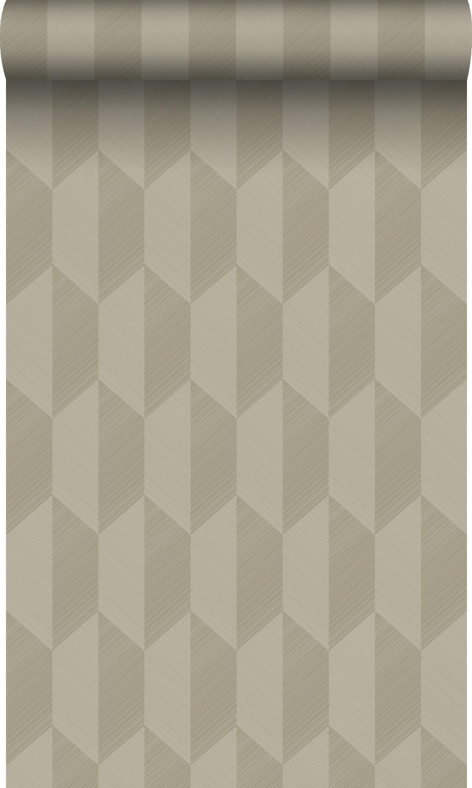 TAPETE 3D Muster 50 x 900 cm - Grün, Papier (50/900cm) - Origin Wallcoverings