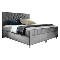 BOXBETT Prowansja - Grau, Holz (180/200cm) - MIRJAN24