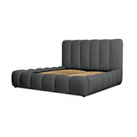 POLSTERBETT Heda Komplettset - Anthrazit, Holzwerkstoff/Textil (140/200cm) - Fun Möbel