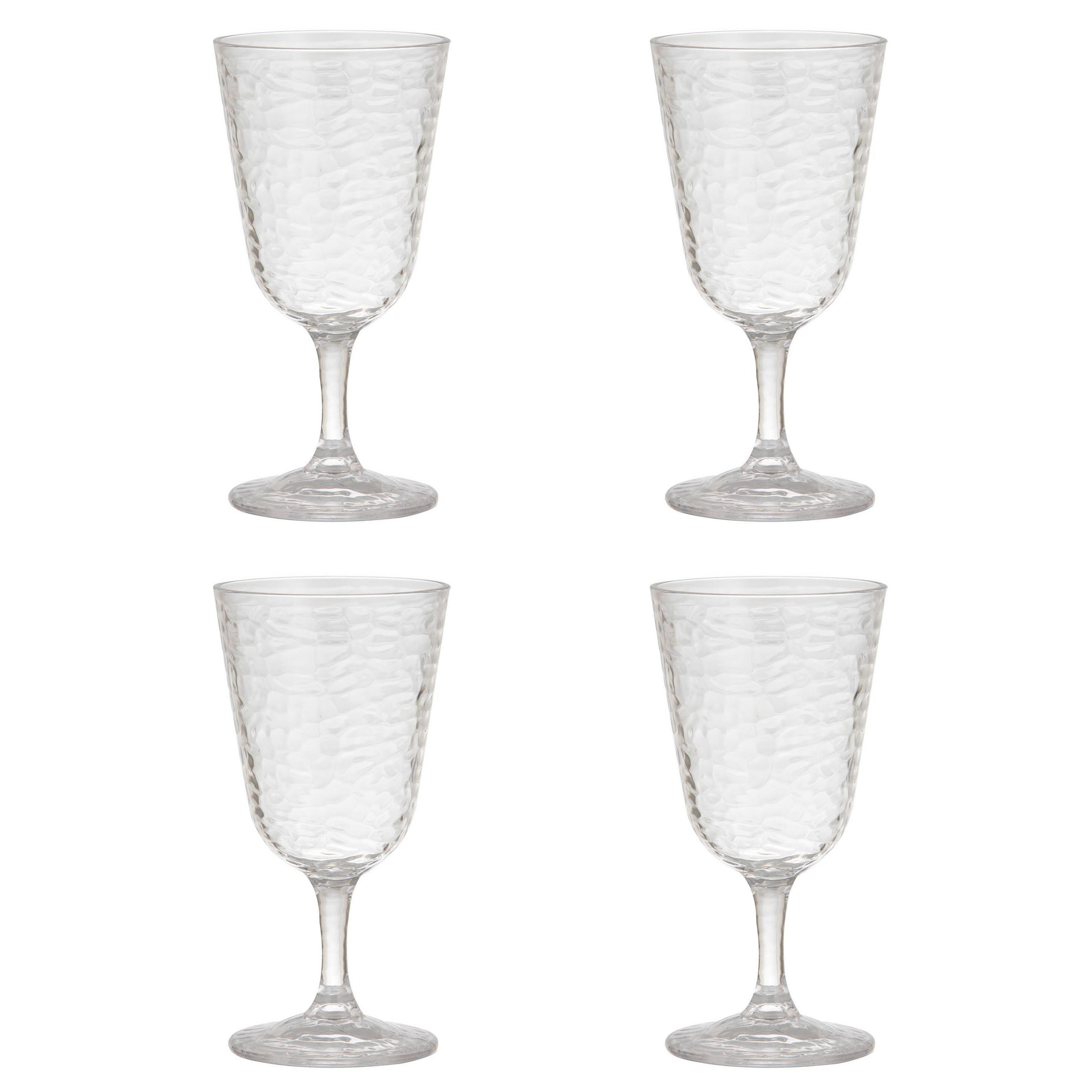 GLÄSER-SET Byron 4er Set Weinglas - Klar, Kunststoff - Ladelle