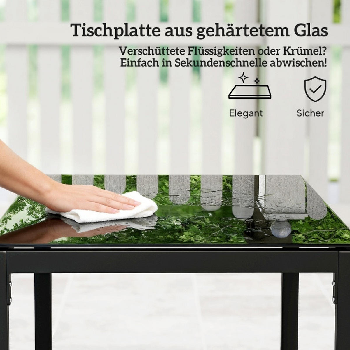 ZAHRADNÍ bistro set z oceli 55x58x76 cm tmavě šedý se 2 křesly, stolkem a odnímatelnými polštáři - tmavě šedá, kov - Modfu