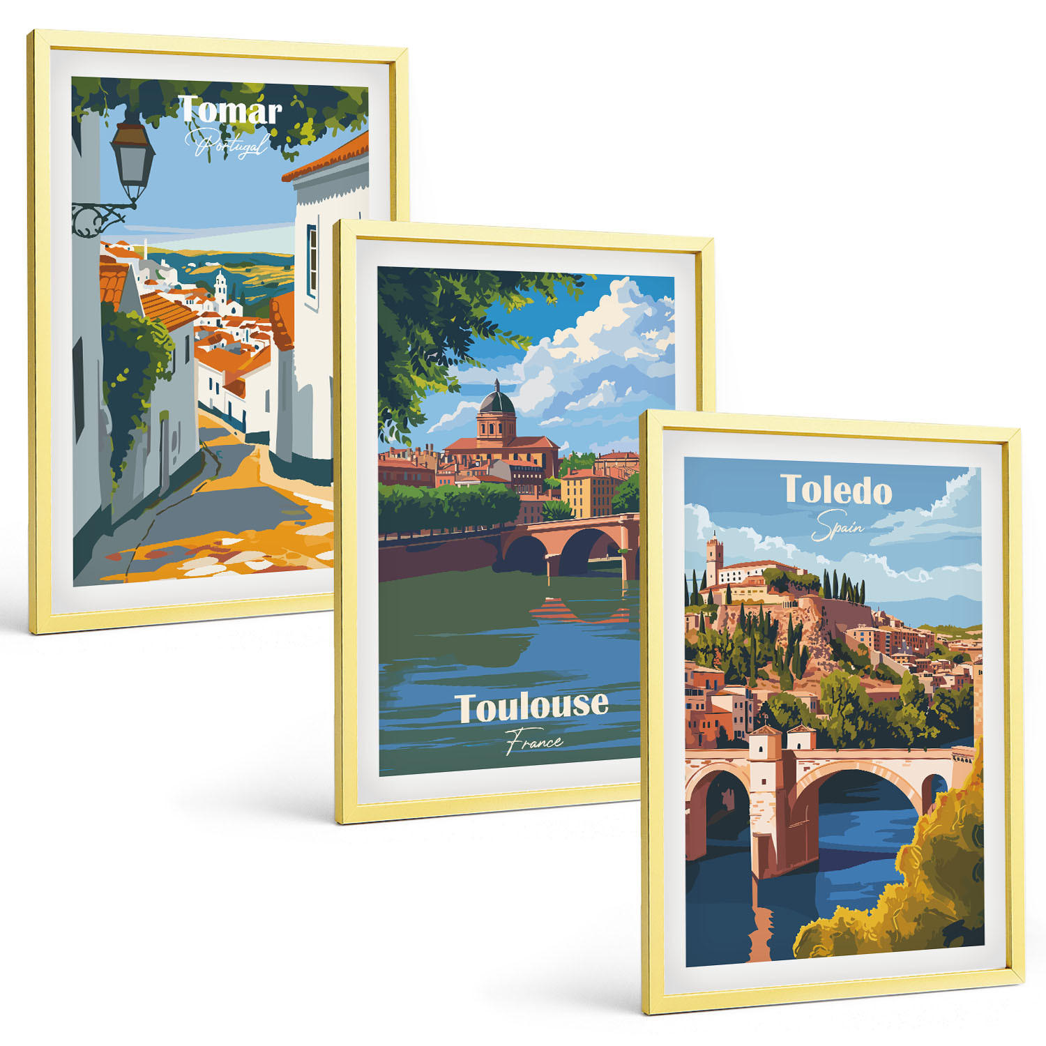 Tulup Bilder Gold 40x60 cm