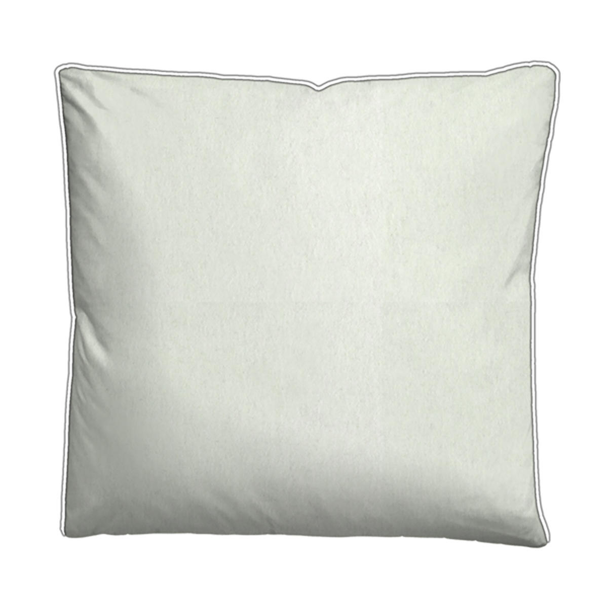 BETTWÄSCHE-GARNITUR Premium Biber Melange UNI ciel, 155x200 cm + 80x80 cm - Hellblau, Textil (155/200cm) - biberna